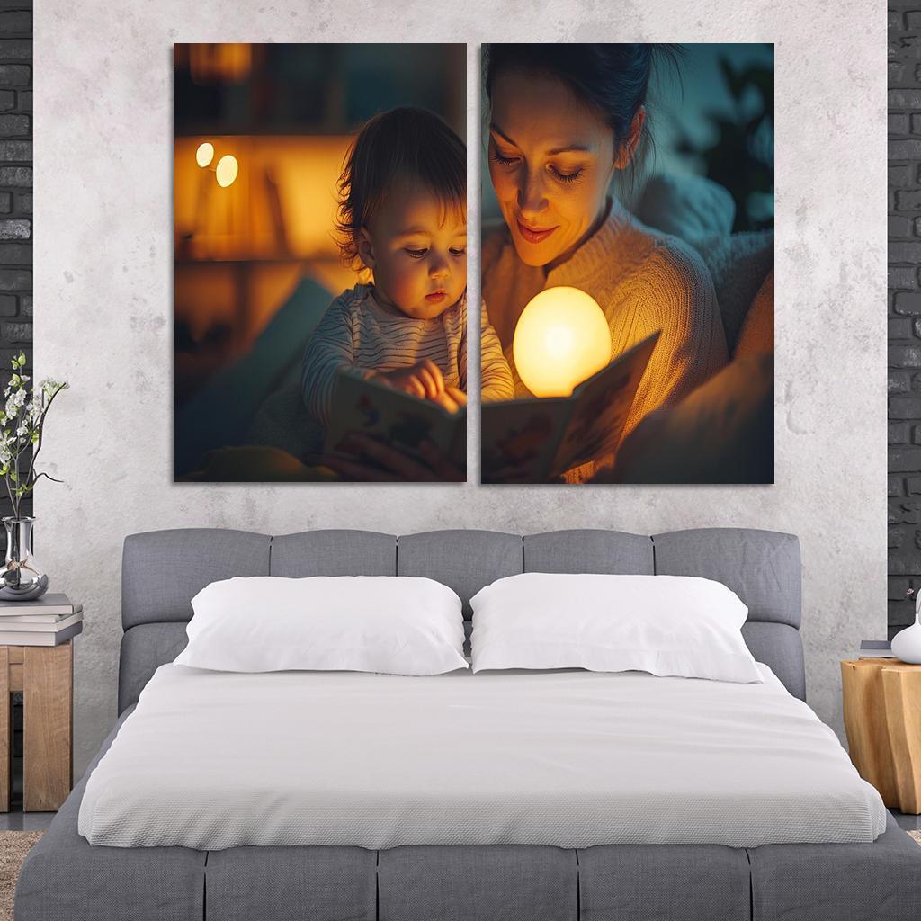 Moments Of Tenderness A Mothers Loving Touch Canvas Paintings Frame