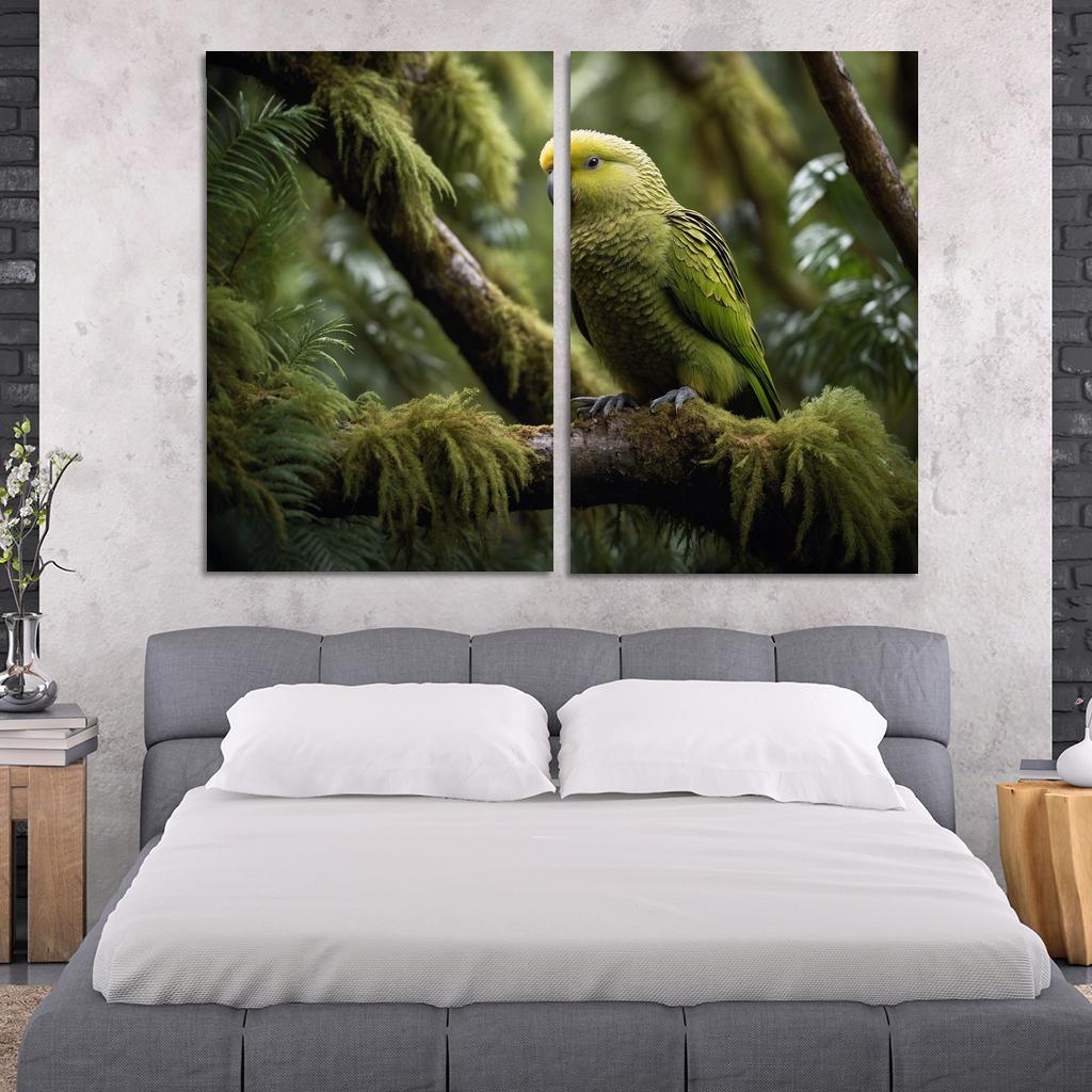 The Unique Kakapo In New Zealand Framed Paintings