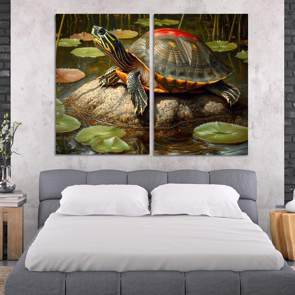 The Majestic Red-eared Slider The Freshwater Delight Art Trends