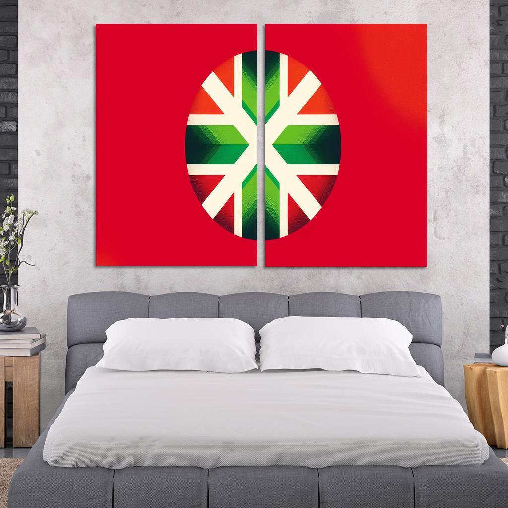 Echoes Of Tradition The Flag Of The Basque Country Multi-panel Paintings