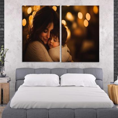 A Mothers Embrace The Comfort Of Love Canvas Paintings Frame