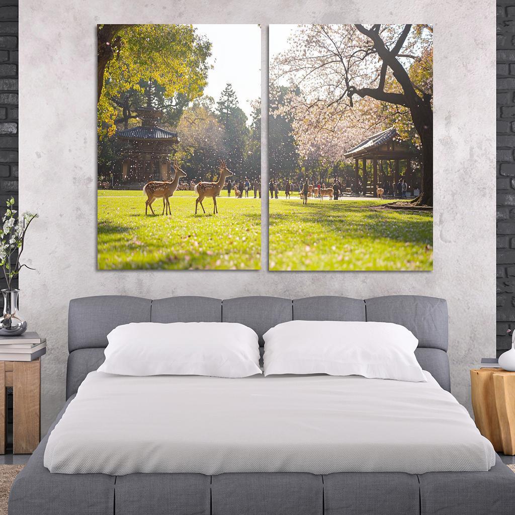 Nara Park Abstract Paintings Frame