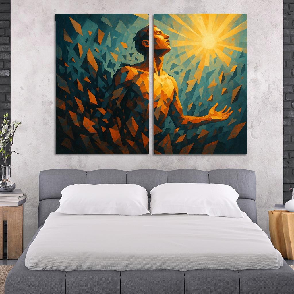 Echoes Of Resilience In Mental Health Art Canvas Paintings Frame