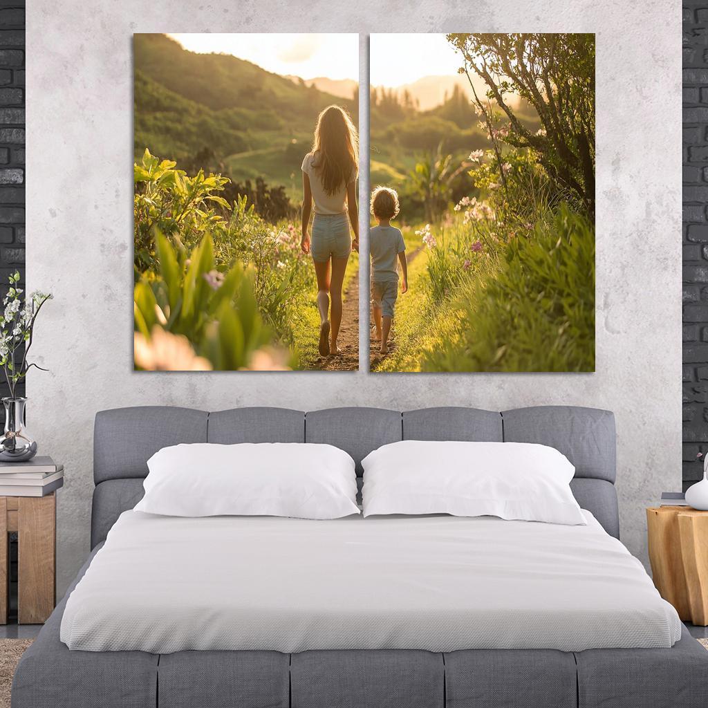 The Journey Of Togetherness A Mothers Path Custom Paintings Frame