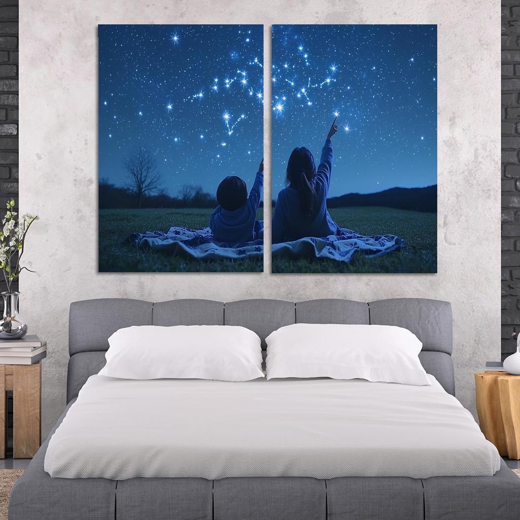 Guiding Stars A Mothers Light Canvas Paintings Frame
