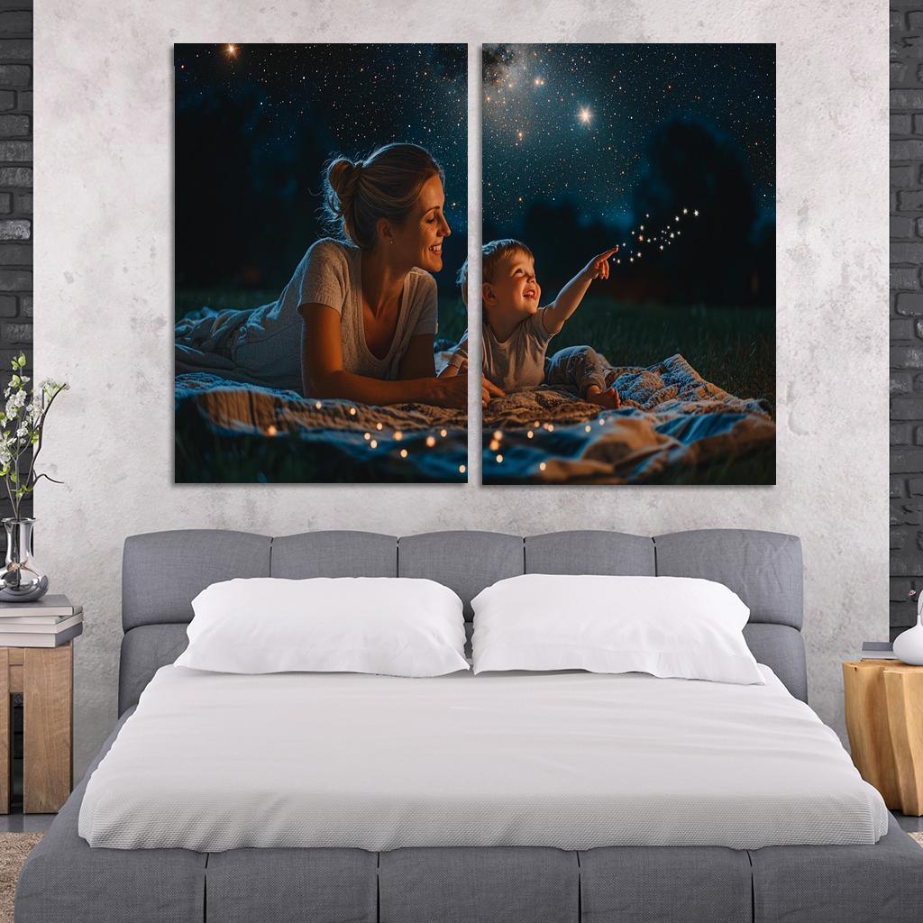 The Star In The Sky A Mothers Guidance Custom Paintings Frame