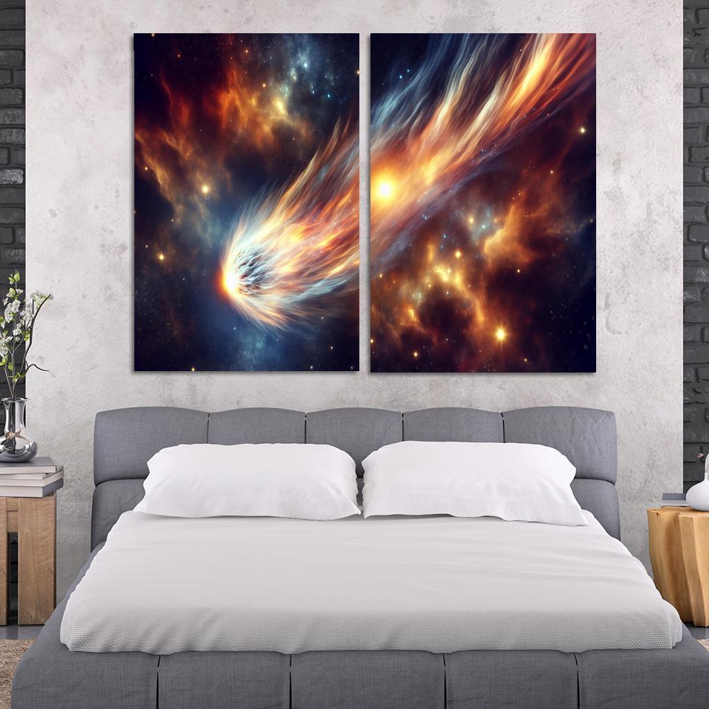 The Allure Of Comets And Their Trails Abstract Paintings Frame