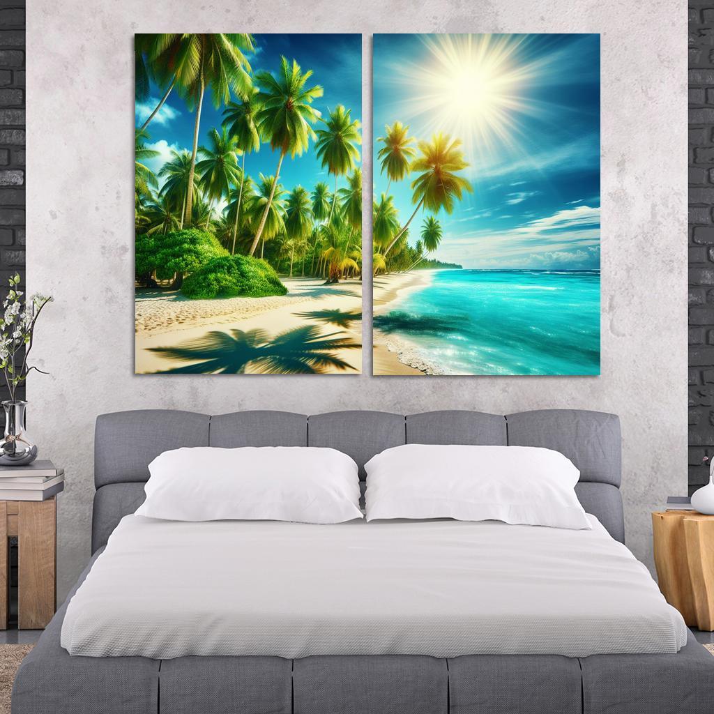 Coconut Cove Tropical Escape Premium Artwork Frames