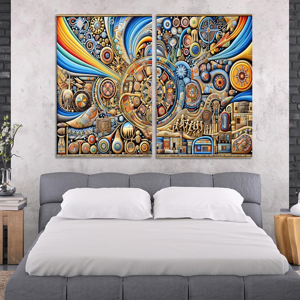 Culture Unbound Preserving Indigenous Traditions Multi-panel Paintings