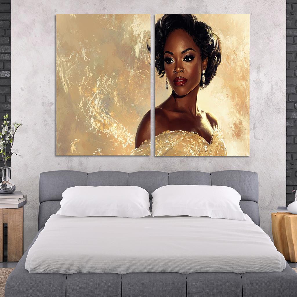Viola Davis The Powerhouse Of Emotional Depth Framed Paintings