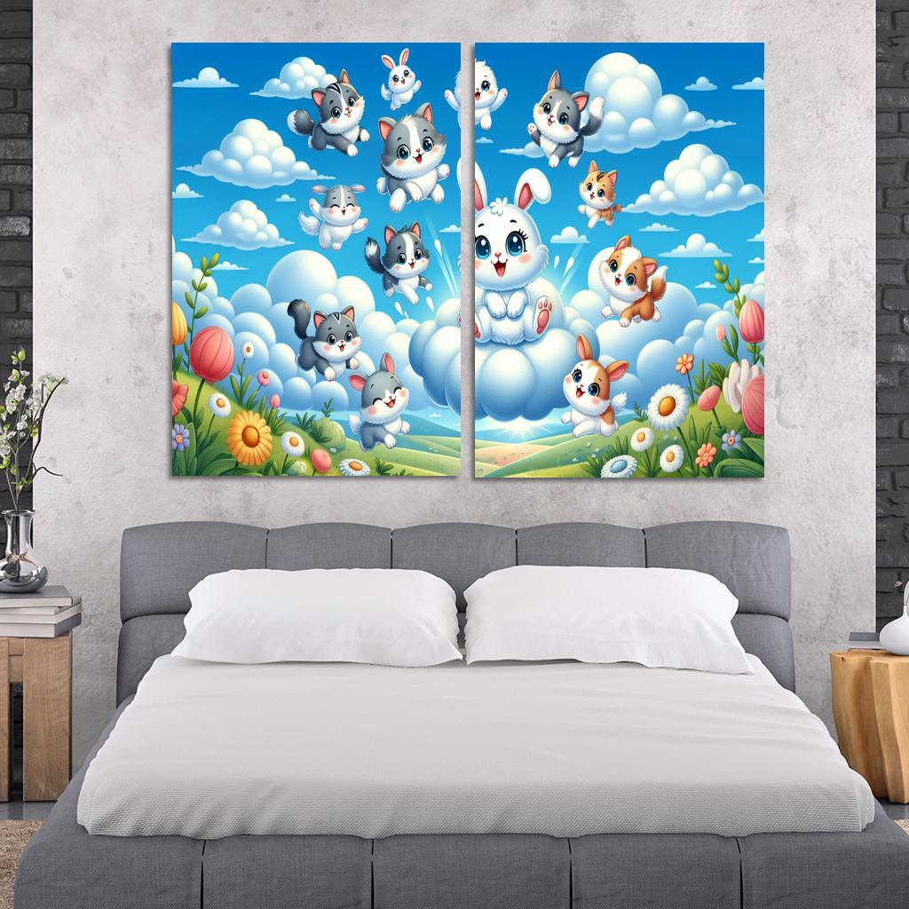 Curious Cloud Critters Premium Artwork Frames
