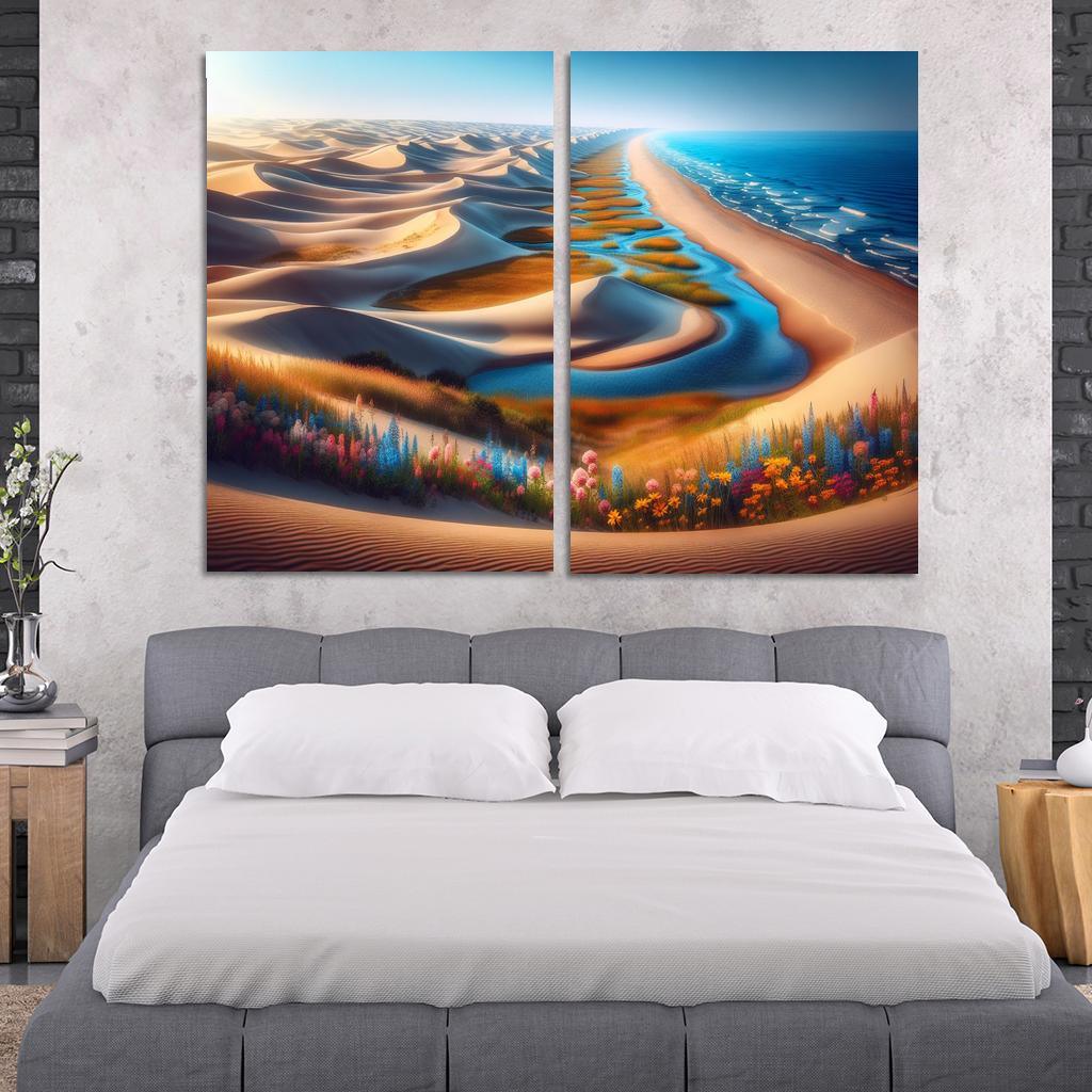 Tranquil Dunes A Refuge For Nature Lovers Abstract Paintings Frame