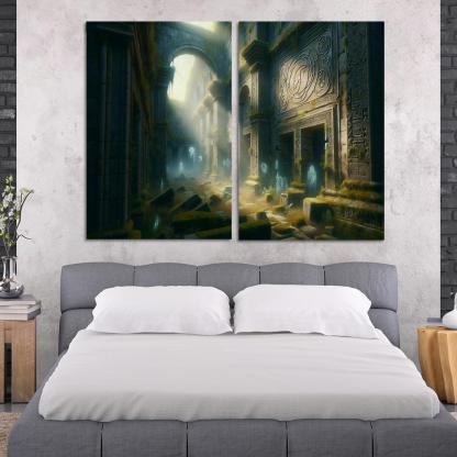 The Forgotten Realm 2 Piece HD Canvas Wall Art-Original Frame