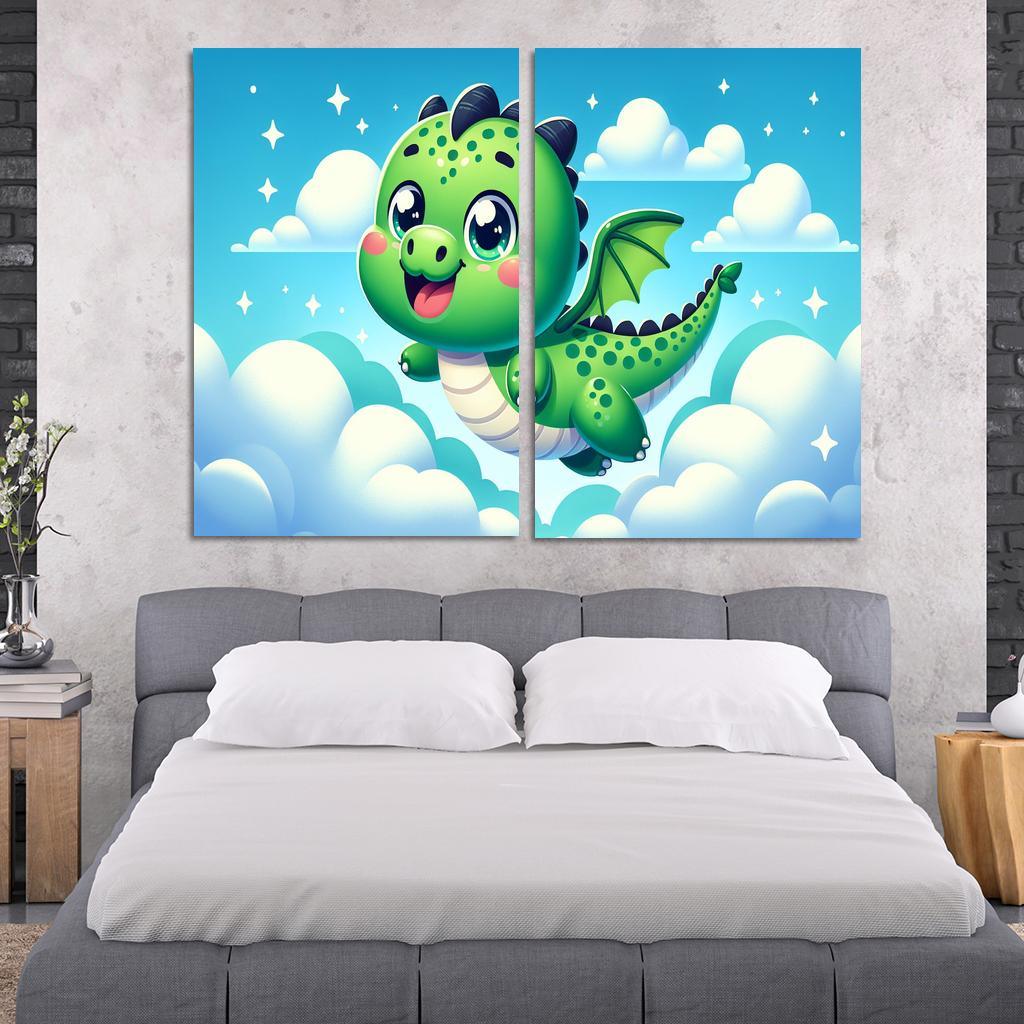 Daring Dragon - Adventure Awaits Framed Paintings