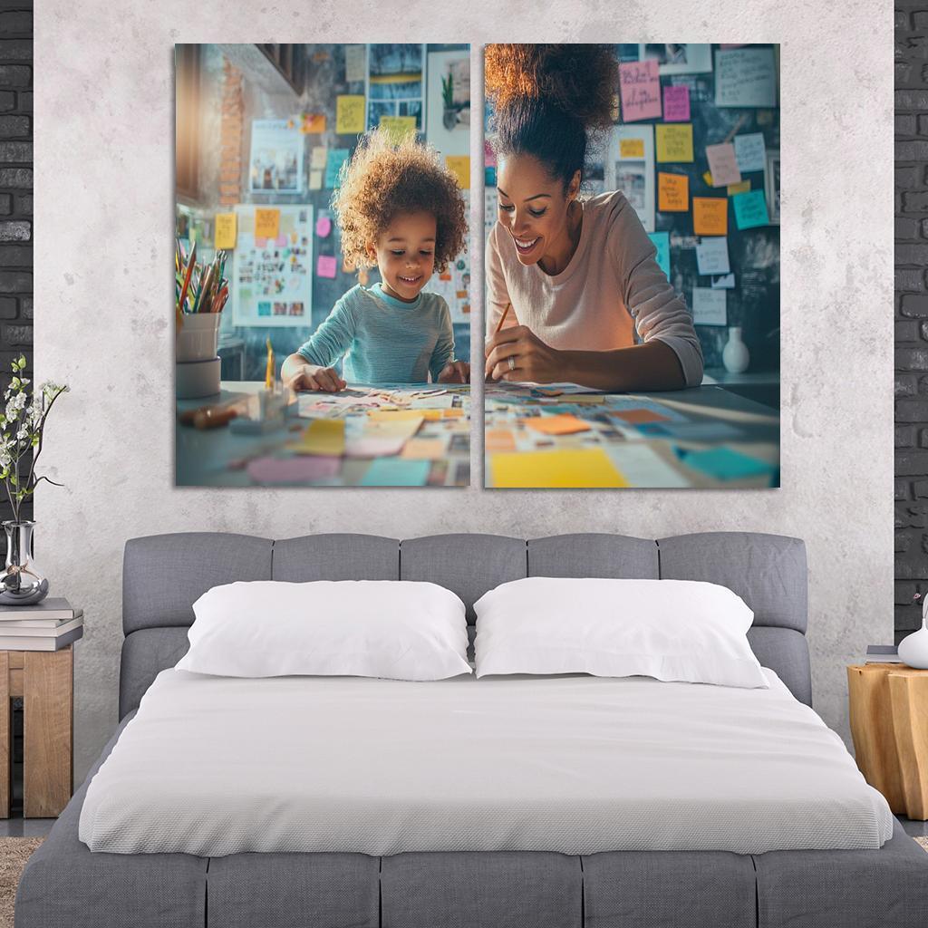 Wings Of Encouragement A Mothers Support Custom Paintings Frame