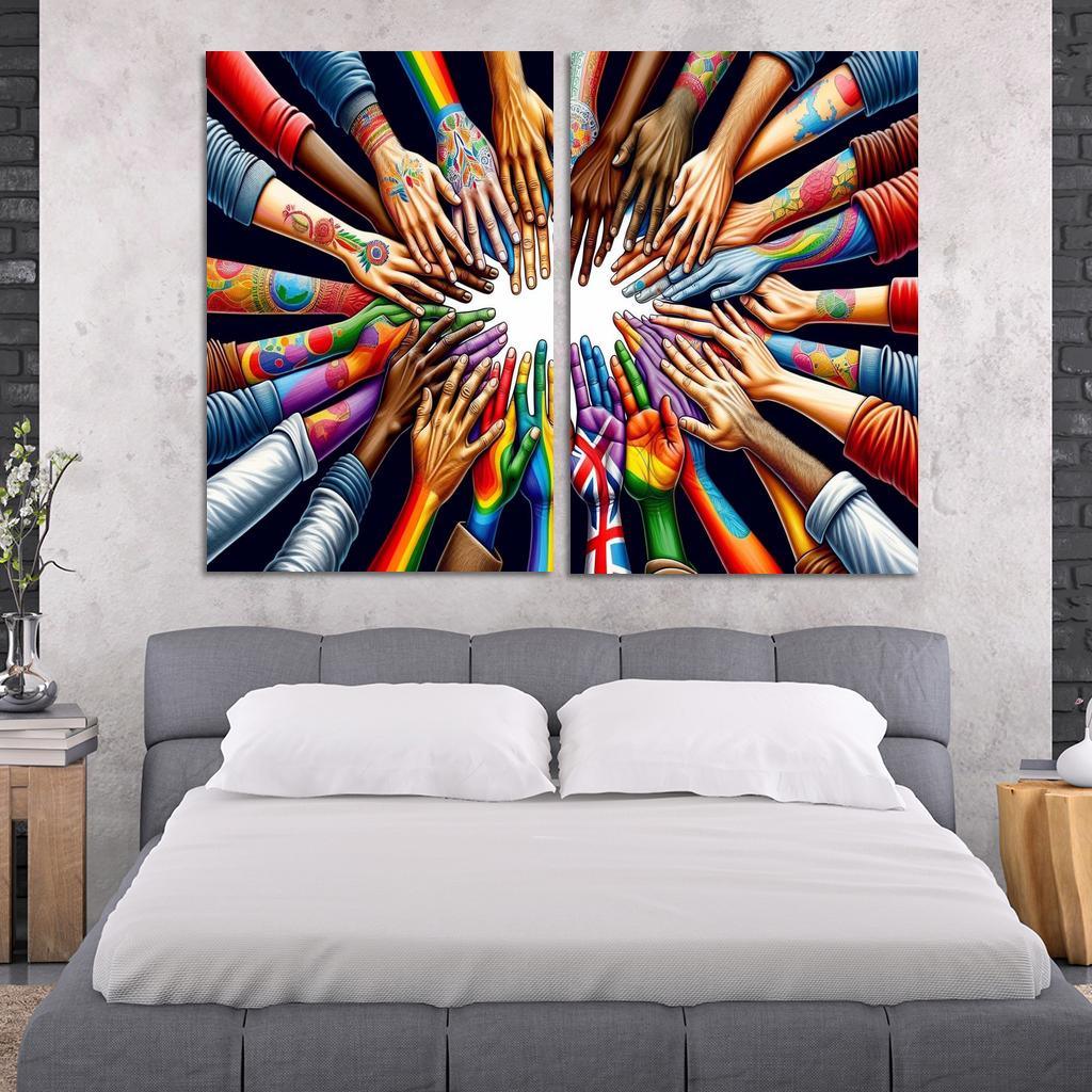 Art For Peace A Global Call To Action Custom Paintings Frame