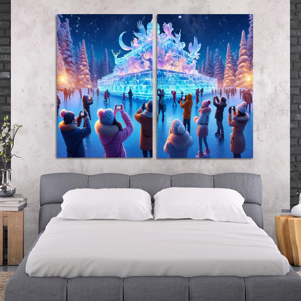 Harbin International Ice And Snow Sculpture Festival - China Modern Paintings Frame