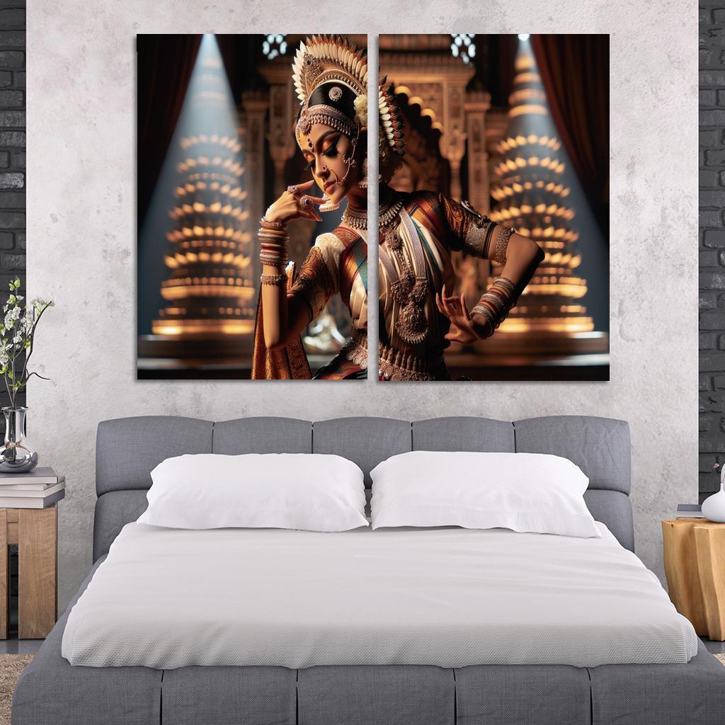 Bharatanatyam The Dance Of The Divine Modern Paintings Frame
