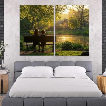 Moments Of Reflection A Mothers Wisdom Canvas Paintings Frame