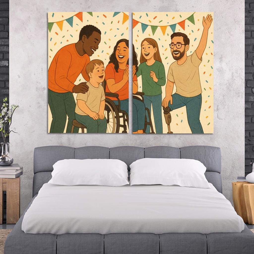 Invisible Struggles Art Advocating For Disability Inclusion Premium Artwork Frames