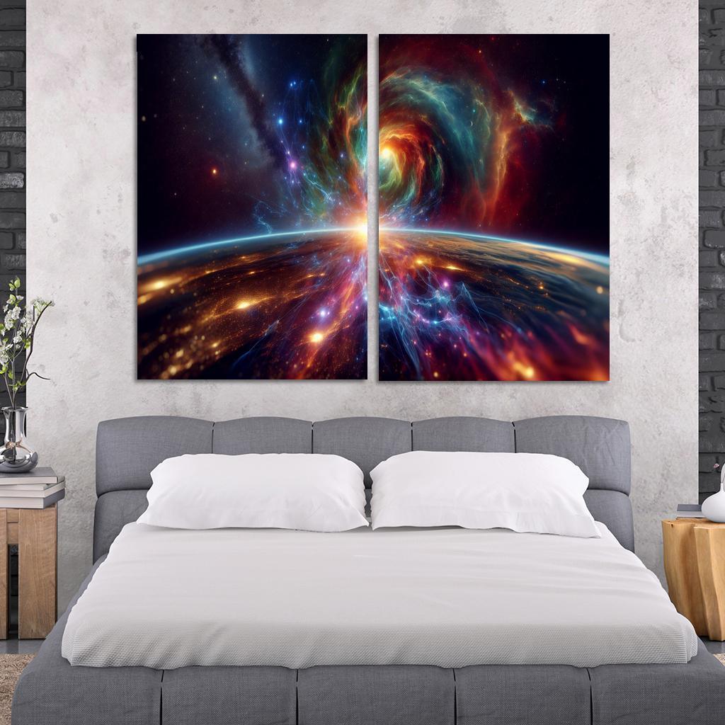 Investigating The Origins Of Cosmic Rays Abstract Paintings Frame