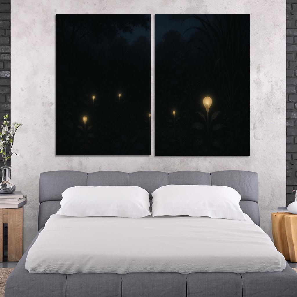 Garden Of Eclipsed Thoughts Oil Paintings Frame