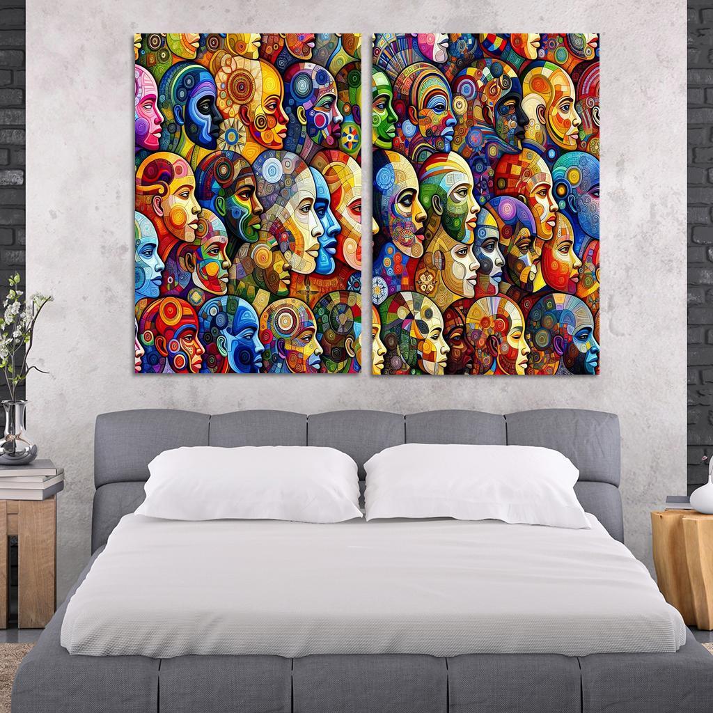 Unity In Diversity The Global Migration Experience Multi-panel Paintings