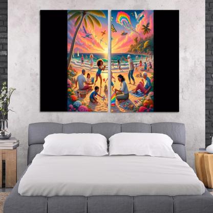 Sunset Sands The Perfect Family Retreat Custom Paintings Frame