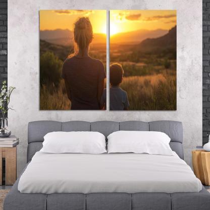 Her Silent Strength A Mothers Resilience Canvas Paintings Frame