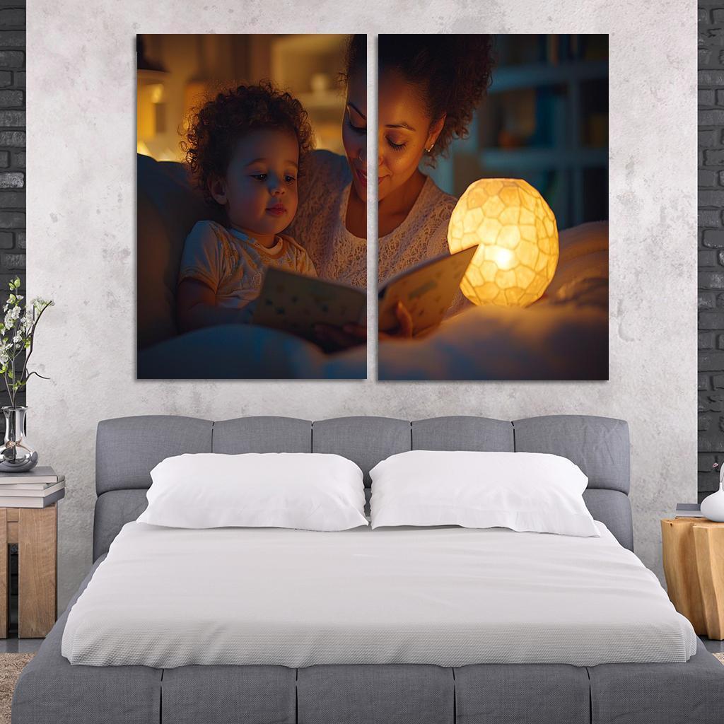 Guardian Angels A Mothers Everlasting Watch Canvas Paintings Frame
