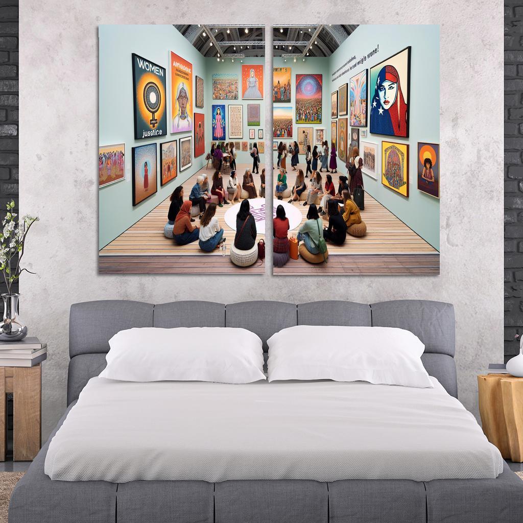 Dreams Of Equality Gender Justice Through Art Oil Paintings Frame