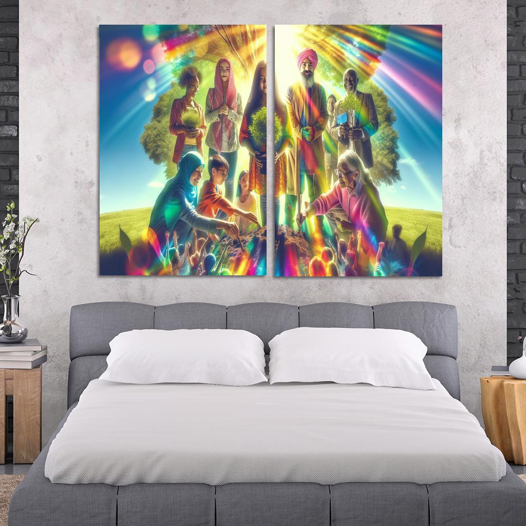 Healing The Planet Environmental Justice For All Custom Paintings Frame