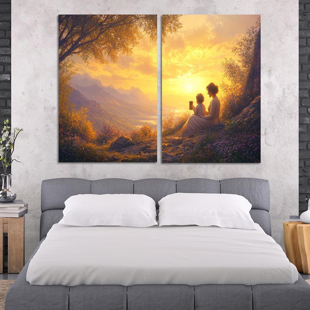 Sunrise Moments The Dawn Of Love Custom Paintings Frame