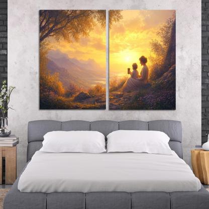 Sunrise Moments The Dawn Of Love Custom Paintings Frame