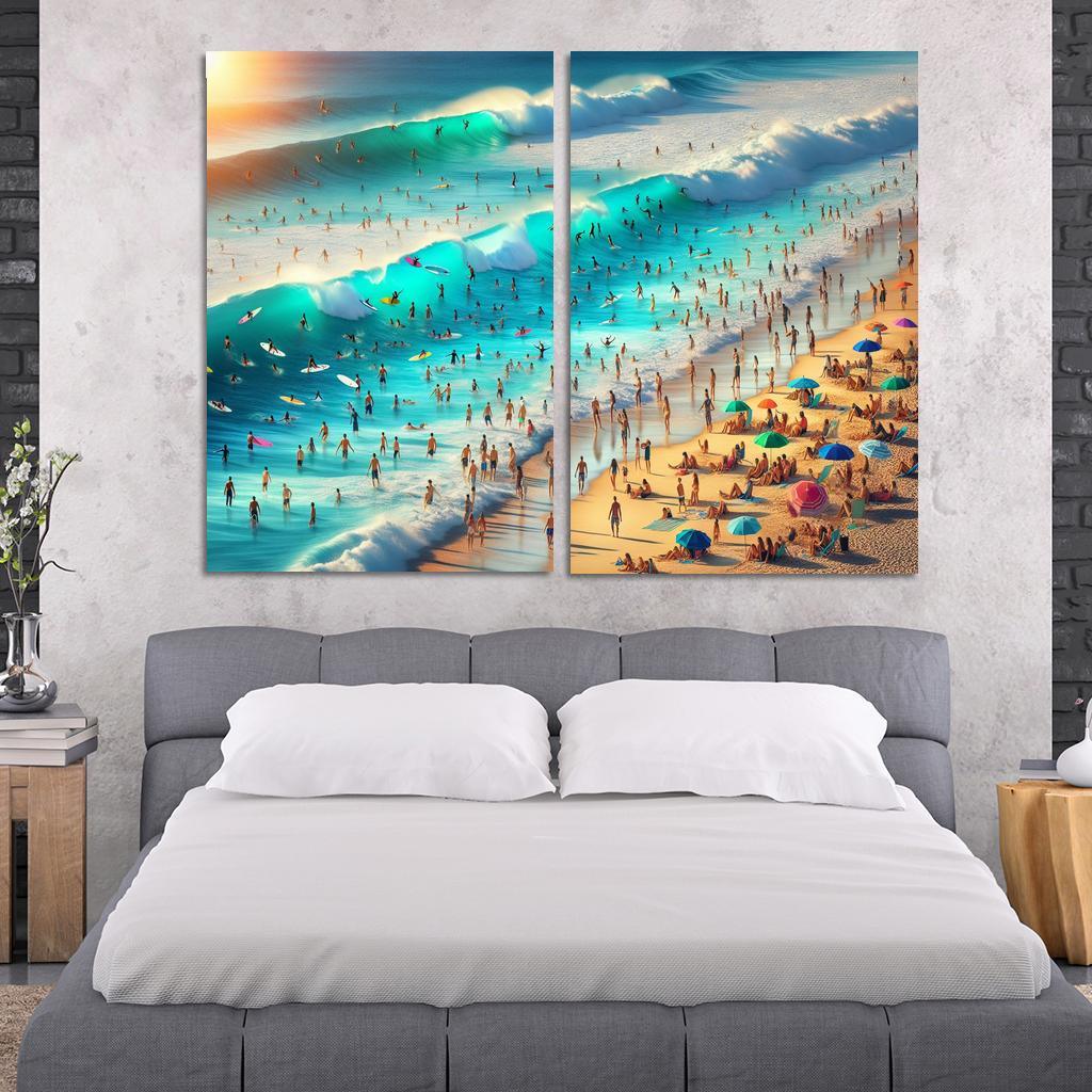 Blue Wave Oasis Adventure Awaits Art Trends