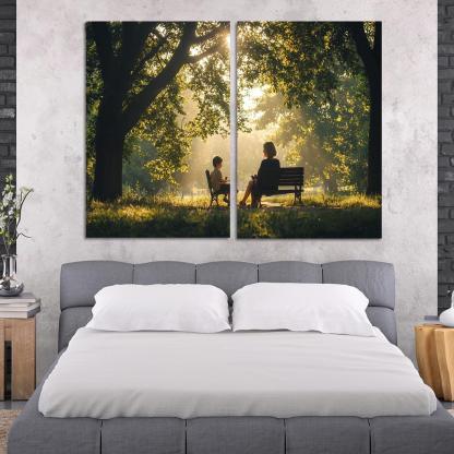 Reflections Of Love A Mother's Heartfelt Advice Canvas Paintings Frame
