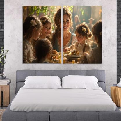 The Heartbeat Of The Family A Mothers Love Custom Paintings Frame