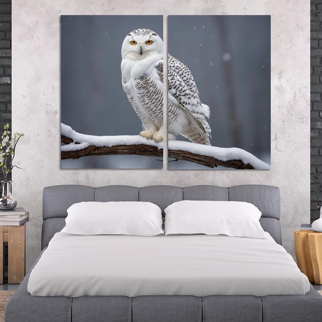 The Elusive Snowy Owl A Winter Wonder Custom Paintings Frame