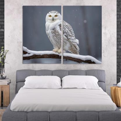 The Elusive Snowy Owl A Winter Wonder Custom Paintings Frame