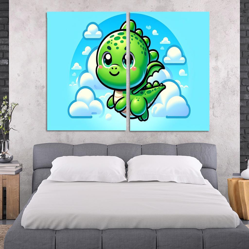 Dreamy Dragon - Fantasy Adventures Framed Paintings