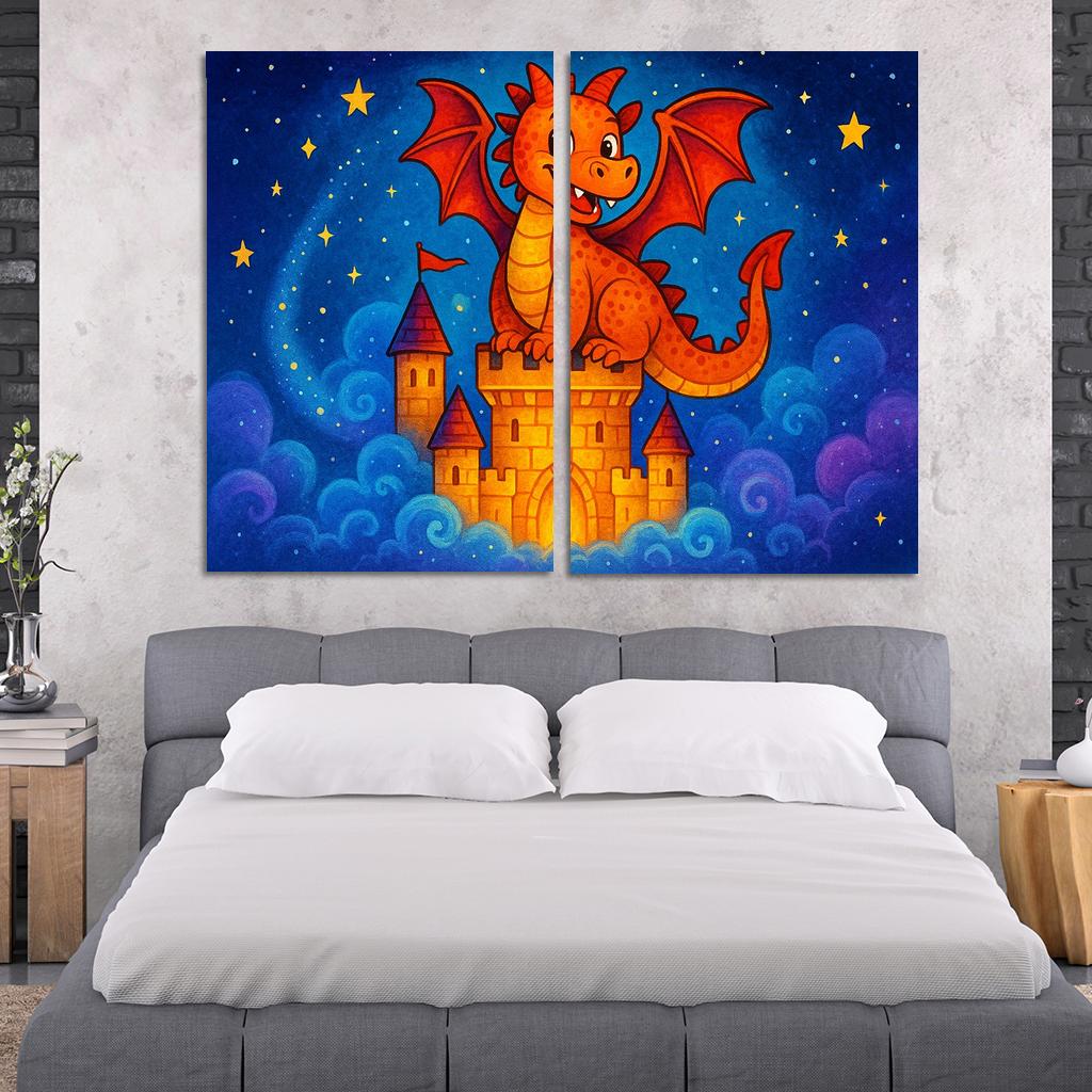 Magical Dragon Realm Premium Artwork Frames
