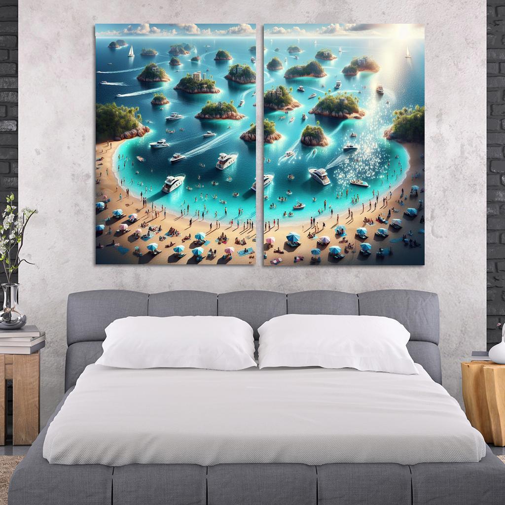 Island Hopping Adventure Premium Artwork Frames