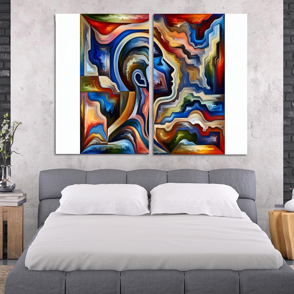 Invisible Battles Advocating for Chronic Illness Awareness 2 Piece HD Canvas Wall Art-Original Frame