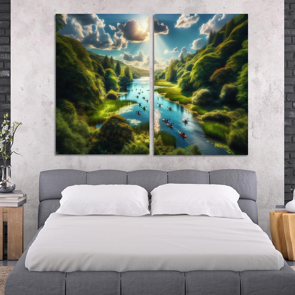 Crystal Waters Ideal For Kayaking Adventures Abstract Paintings Frame