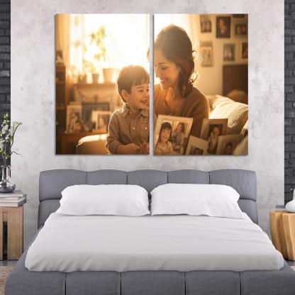 Moments In Time A Mother's Embrace Through The Years Canvas Paintings Frame