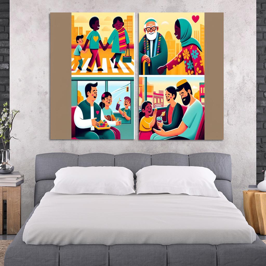 The Art Of Kindness Promoting Compassion In Society Custom Paintings Frame