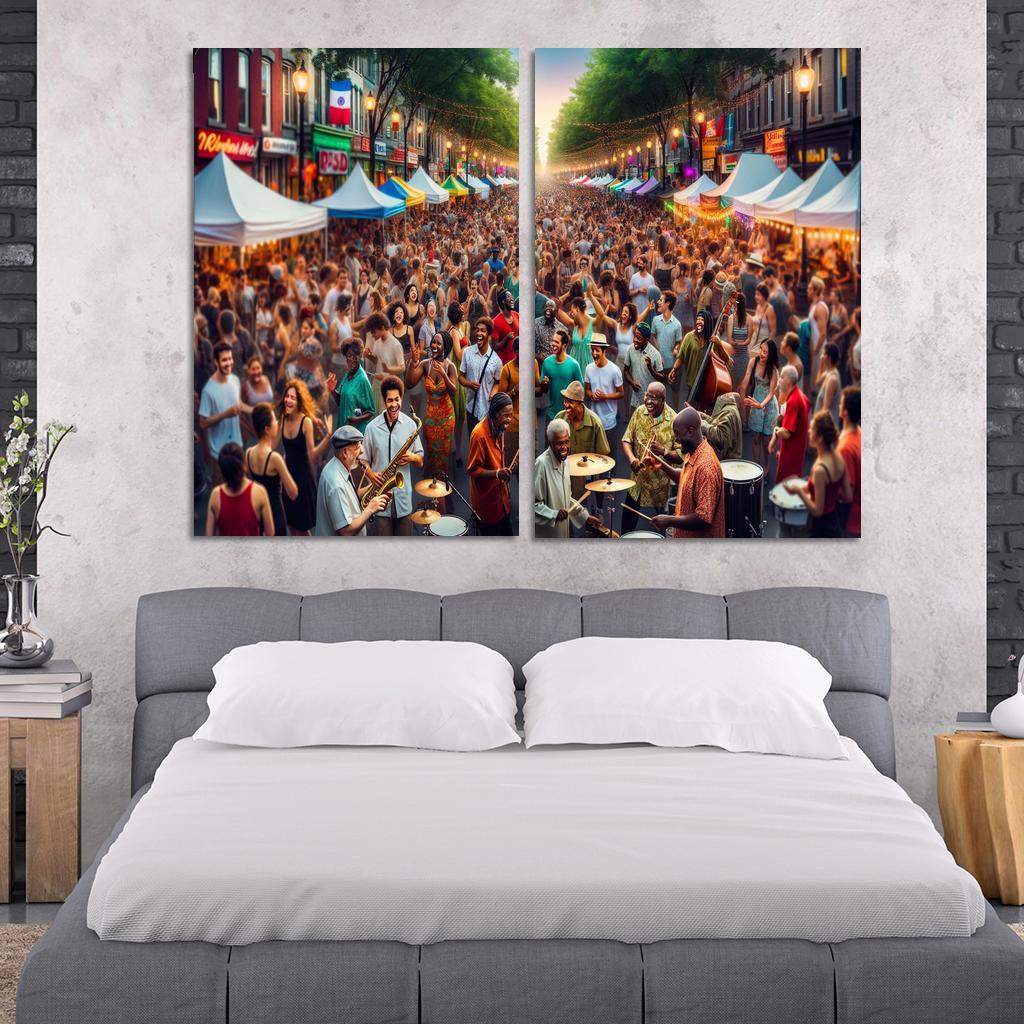 Montreal International Jazz Festival - Canada Modern Paintings Frame