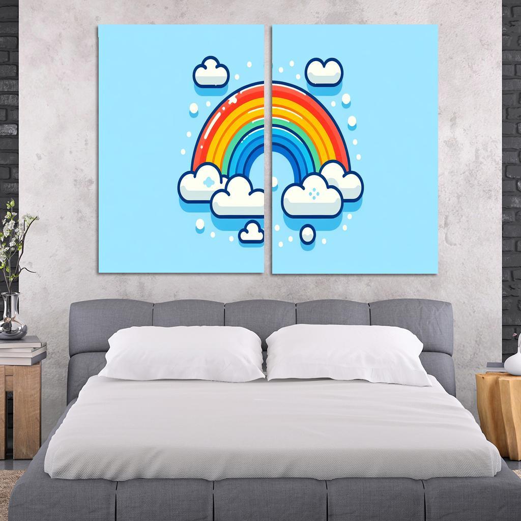 Radiant Rainbow - Colorful Dreams Framed Paintings