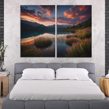 The Ethereal Glow Of Celestial Waters Oil Paintings Frame