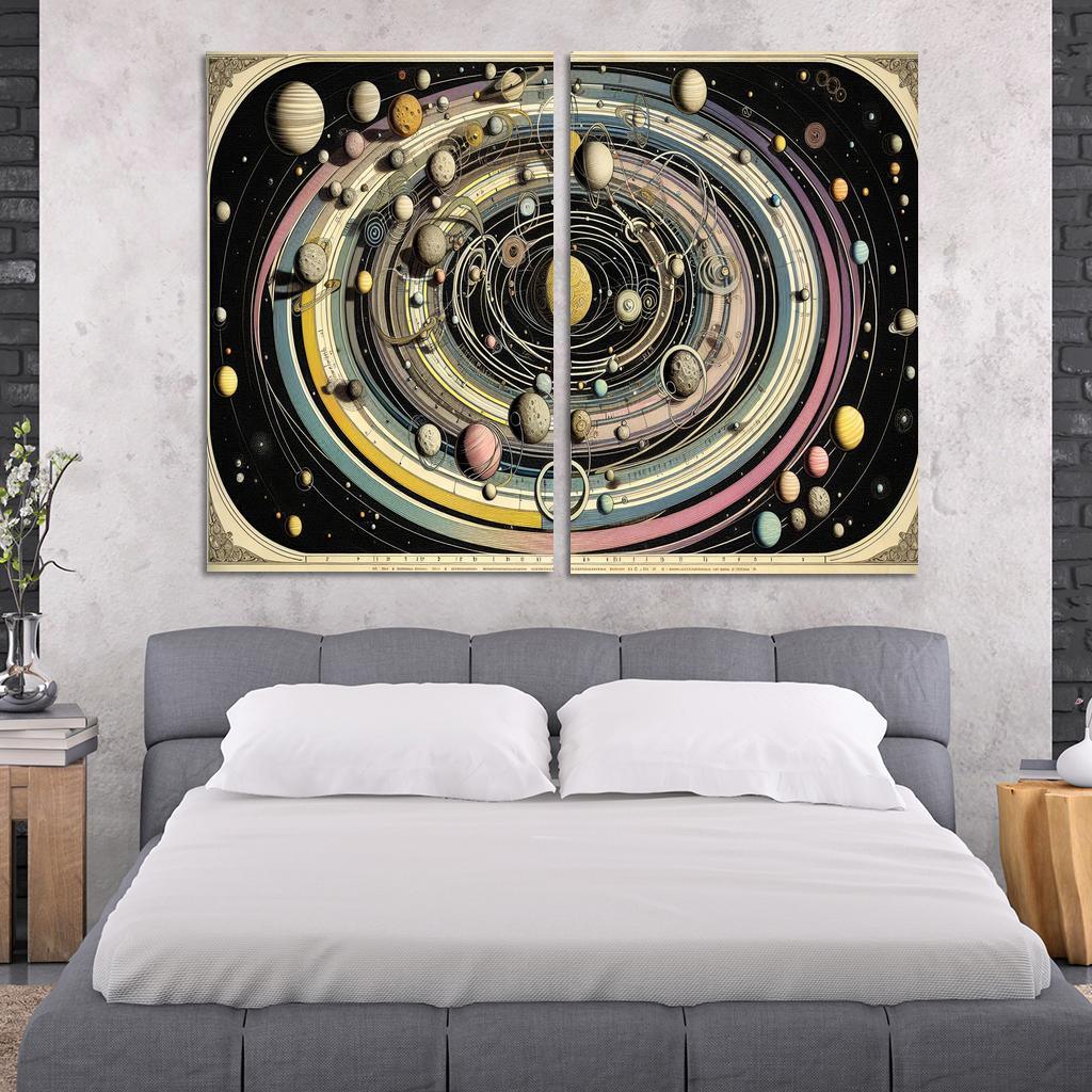 The Harmony Of Celestial Mechanics Abstract Paintings Frame
